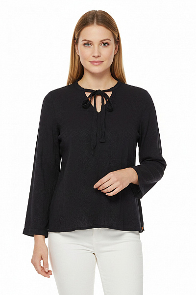 TOM TAILOR Vzorovaná  Halenka Modrá Vel. L