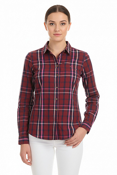 Kostkovaná Dámská Košile Barevná TOMMY HILFIGER