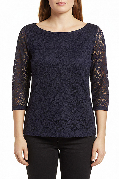 Společenská  Halenka Modrá SUPERDRY Vel. XL