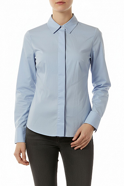 MANGO Společenská Dámská Košile Modrá Second Hand Vel. XS