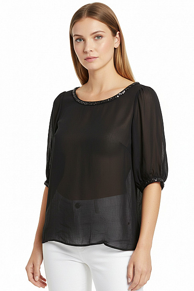 Společenská  Halenka Černá Next