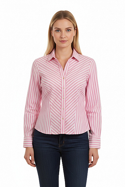 Next Vzorovaná Dámská Košile Růžová Vel. 42