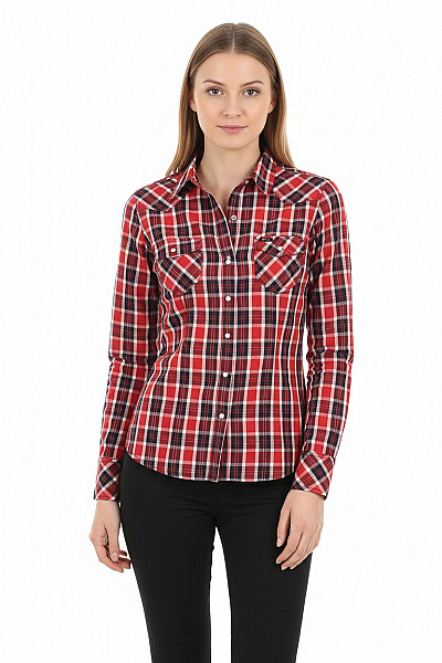 Lee  Dámská Košile Červená Second Hand Vel. S