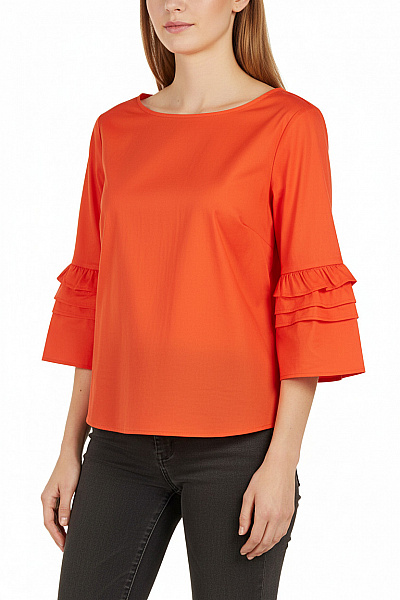  Halenka Jednobarevná Červená Vel. 36