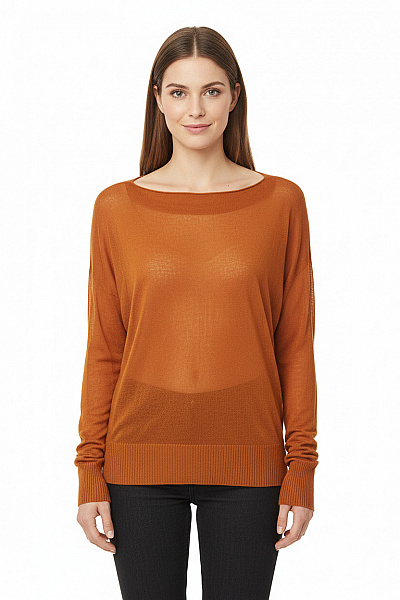  Halenka Pletená Hnědá ZARA Vel. M