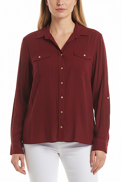 Dámská Košile Vínová Next