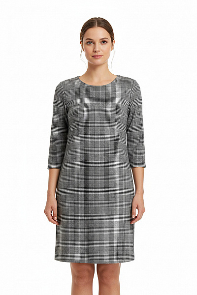 ONLY  Šaty Pletené Černobílé Second Hand Vel. M