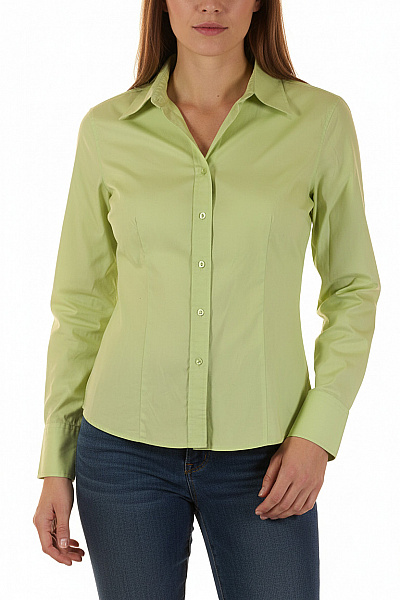 ANN TAYLOR Společenská Dámská Košile Zelená Vel. L