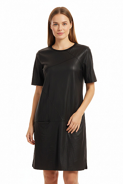 OBJECT Tričkové  Šaty Černé Second Hand Vel. S