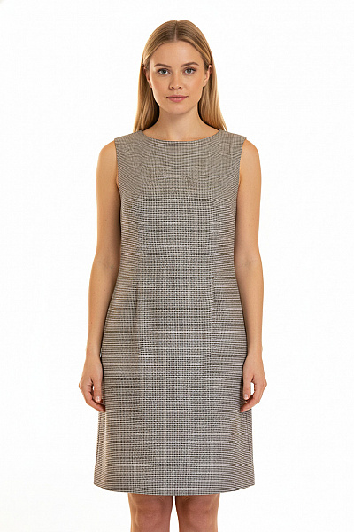  Šaty Pletené Vlněné Černobílé Hobbs