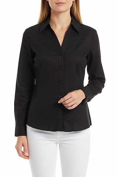 Dámská Košile Lněná Černá SUPERDRY Vel. 40