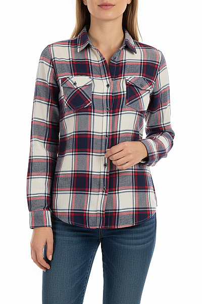 SUPERDRY Kostkovaná Dámská Košile Barevná