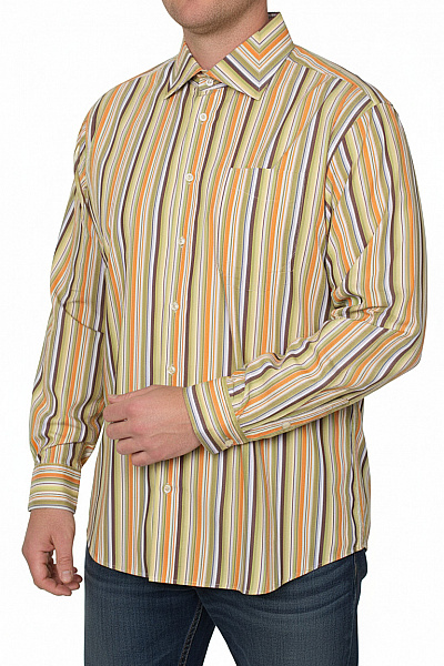 Pánská Košile Barevná SAND Second Hand Vel. 44