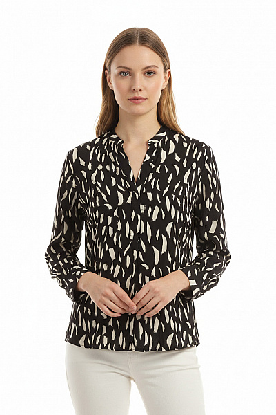 Halenka Černobílá MANGO Second Hand Vel. S