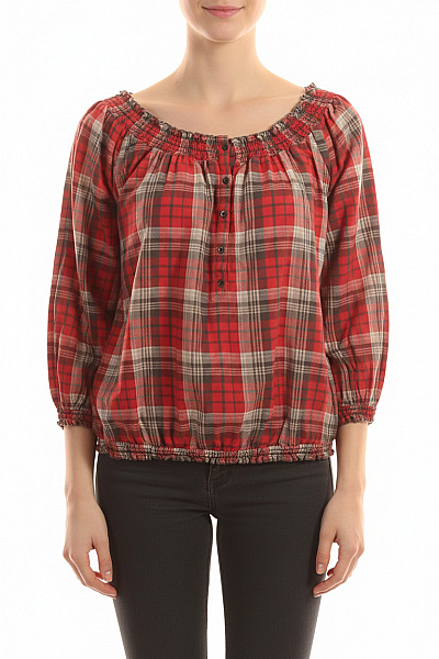 Vzorovaná  Halenka Červená Ralph Lauren Second Hand Vel. XS