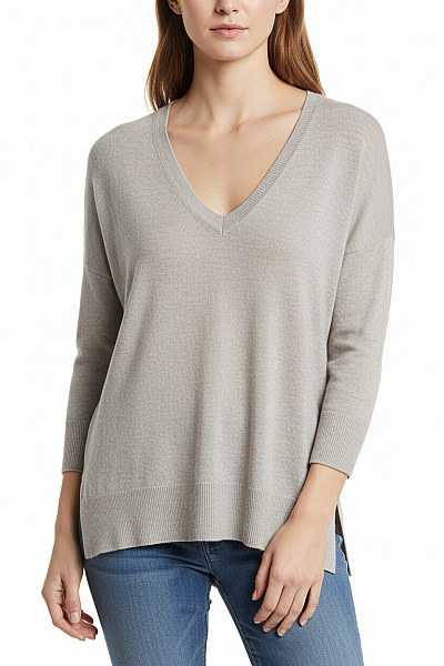 French Connection Dámský Pulovr Šedý Second Hand Vel. S