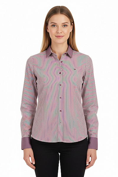 Vzorovaná Dámská Košile Fialová TOMMY HILFIGER Vel. L