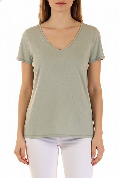 Next Jednoduché Dámské Tričko Zelené Vel. 42