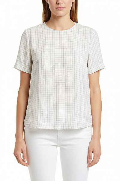 Vzorovaná  Halenka Černobílá Second Hand Vel. 38