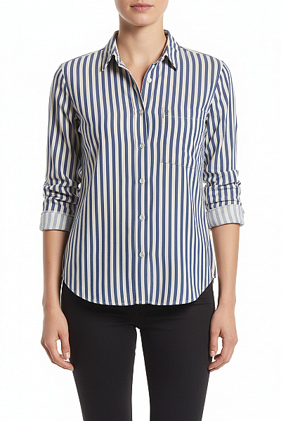 MANGO Vzorovaná Dámská Košile Modrá Vel. XS