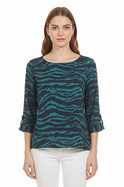 Vzorovaná  Halenka Zelená Next Vel. 42