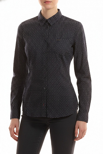 Vzorovaná Dámská Košile Modrá COMMA Vel. 34