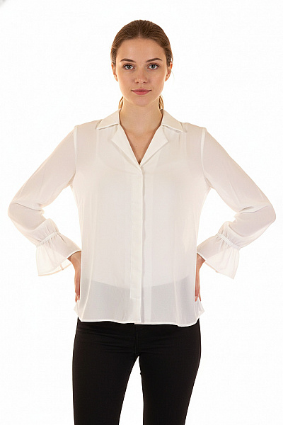 SELECTED  Halenka Jednobarevná Bílá Vel. 36