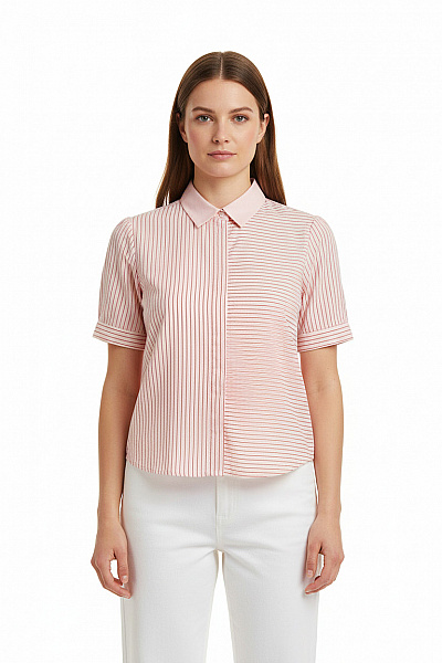 Vzorovaná Dámská Košile Červená MANGO Second Hand Vel. M