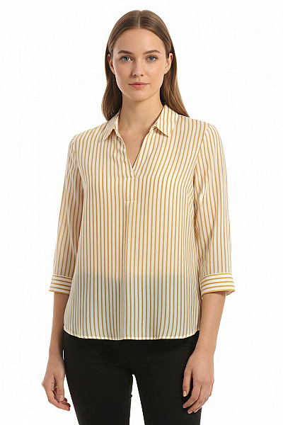 MAVI Vzorovaná  Halenka Oranžová Vel. XS