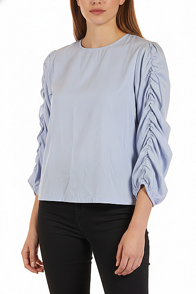 MANGO Společenská  Halenka Modrá Second Hand Vel. L