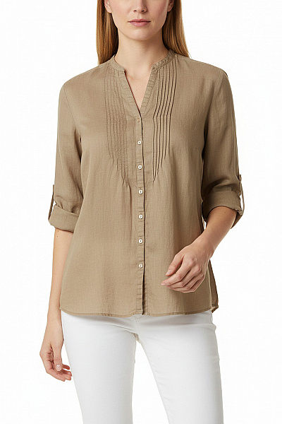 BRAX Letní Dámská Košile Lněná Béžová Vel. 44