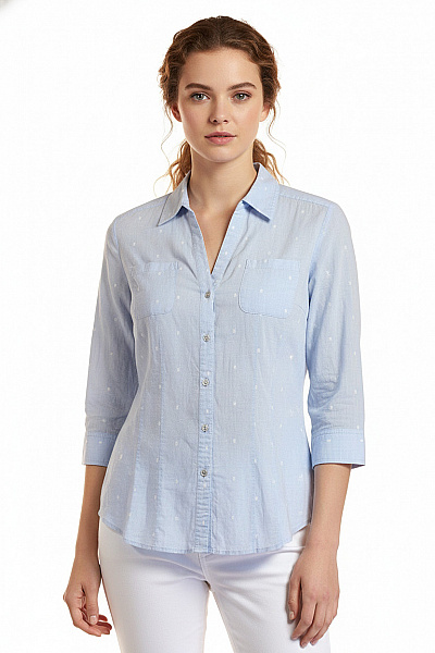 Dámská Košile Modrá Vel. 38