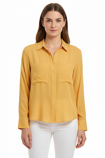Letní Dámská Košile Žlutá MANGO Vel. L