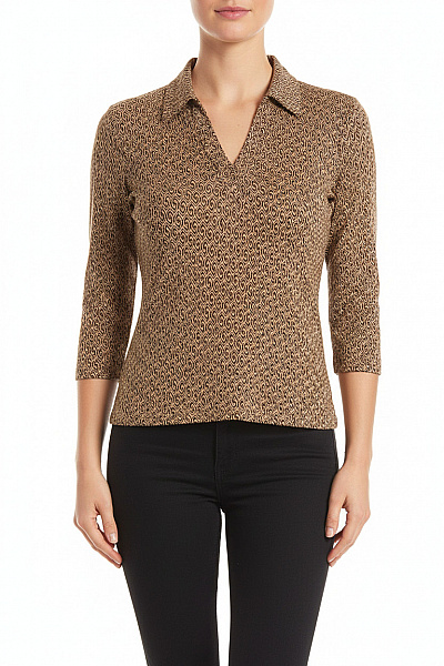 Vzorovaná  Halenka Hnědá Next