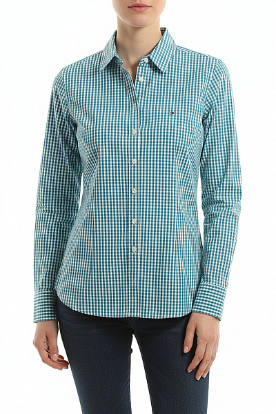 Kostkovaná Dámská Košile Modrá TOMMY HILFIGER