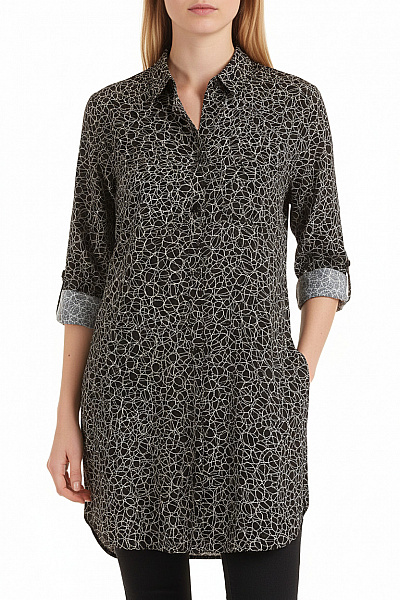 Vzorovaná Dámská Košile Černobílá Monki Vel. S