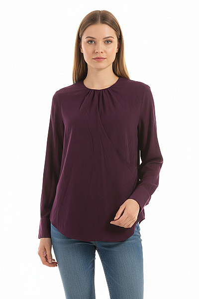 MANGO Halenka Vínová Vel. S