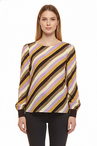 Vzorovaná  Halenka Barevná PULZ JEANS Vel. M