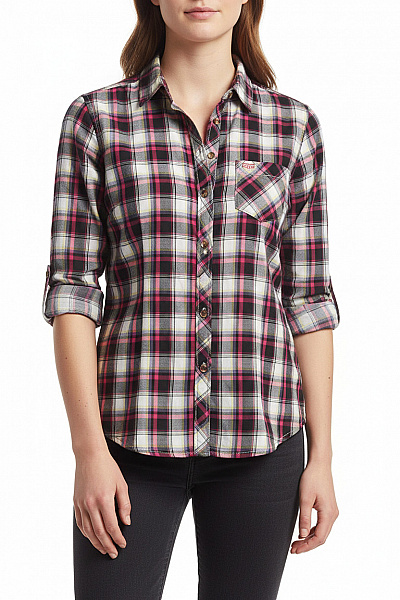 TOMMY HILFIGER Kostkovaná Dámská Košile Barevná Vel. #M