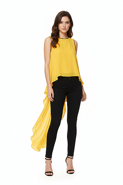 Společenská  Halenka Žlutá ZARA Vel. XS