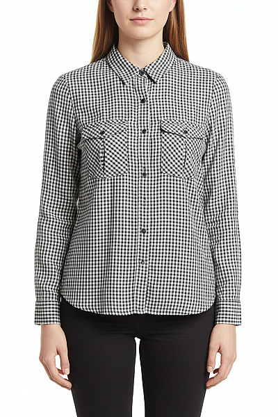 Dámská Košile Černobílá MANGO Vel. M