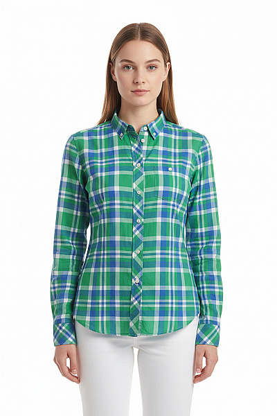 Kostkovaná Dámská Košile Zelená GANT Second Hand Vel. 38
