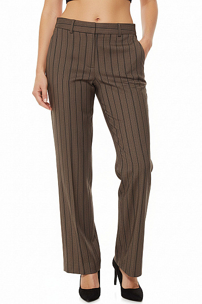 InWear Dámské Kalhoty Rovné Hnědé Vel. 40