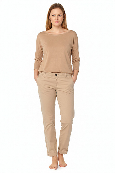 Dámské Kalhoty Béžové Vel. 38-32