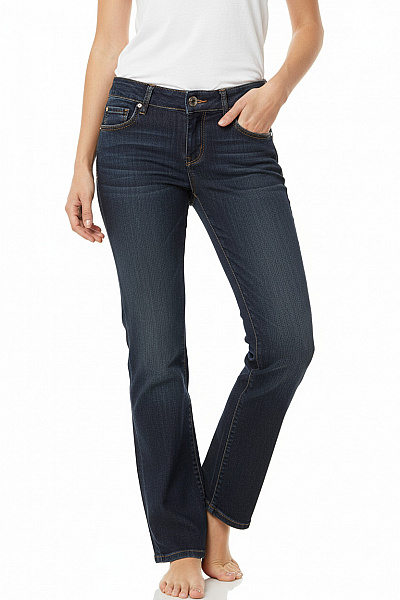 Dámské Kalhoty Rovné Modré Vel. 28