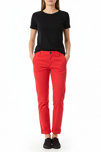 Společenské Dámské Kalhoty Červené BIKKEMBERGS Vel. 48