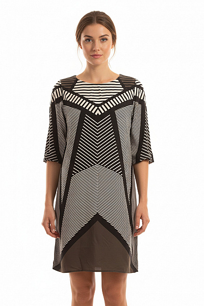 MANGO Halenka Černobílá Vel. M