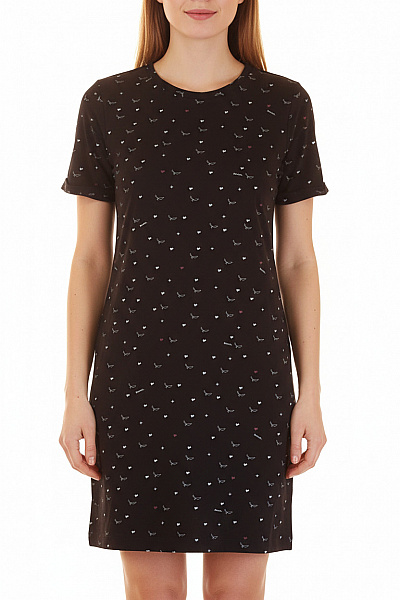 Tričkové  Šaty Modré BENCH. Vel. M