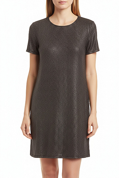 ONLY Tričkové  Šaty Stříbrné Vel. 38