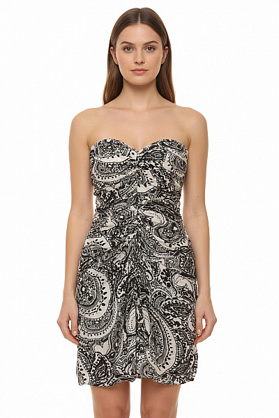 Společenské  Šaty Černobílé Reiss Second Hand Vel. M